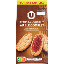 U Petits pains grillés au blé complet 400g