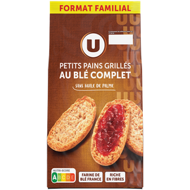 U Petits pains grillés au blé complet  400g