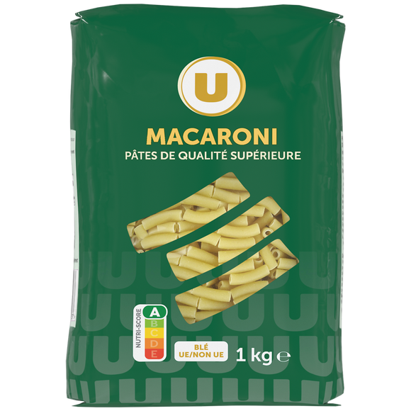 U Macaroni qualité supérieure, sachet de 1kg