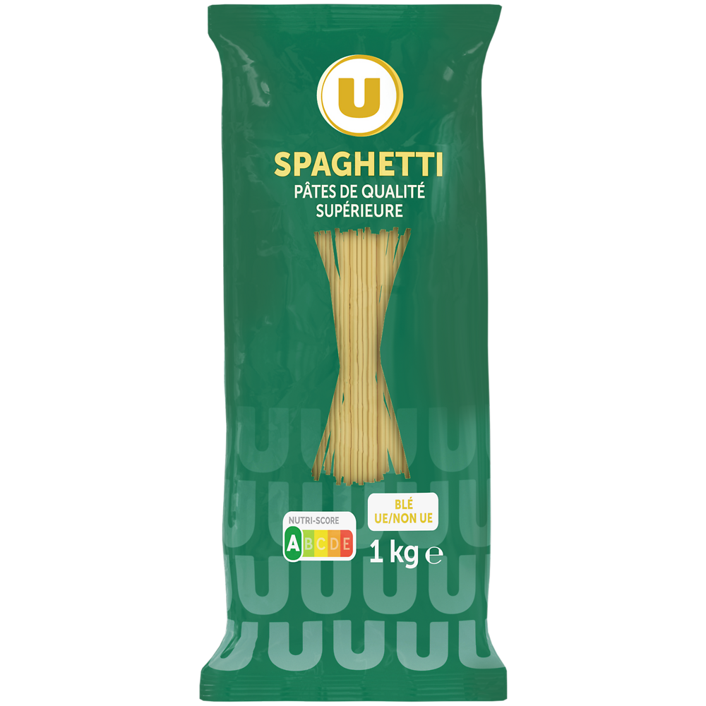 U Spaghetti qualité supérieure, sachet cello de 1kg