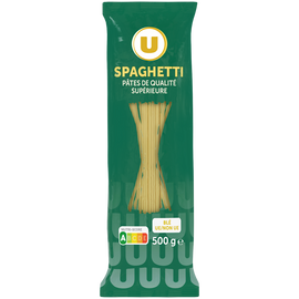 U Spaghetti qualité supérieure, paquet cello de 500g