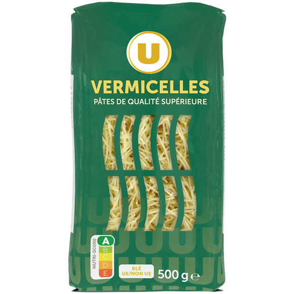 U Vermicelle qualité supérieure, sachet de 500g