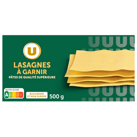 U Lasagnes qualité supérieure  boîte de 500g