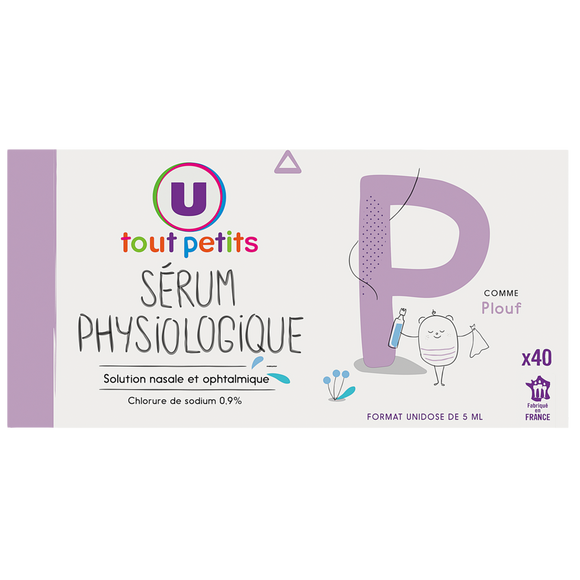 U TOUT PETITS Sérum physiologique - 40 doses