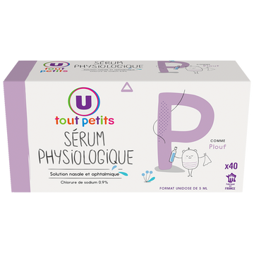U TOUT PETITS Sérum physiologique - 40 doses