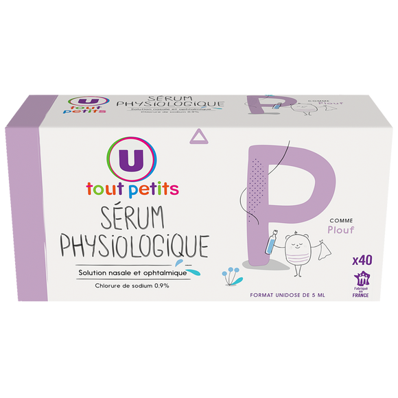 U TOUT PETITS Sérum physiologique - 40 doses