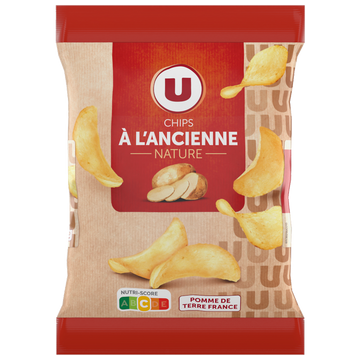 U Chips à l'ancienne nature  6 sachets de 30g