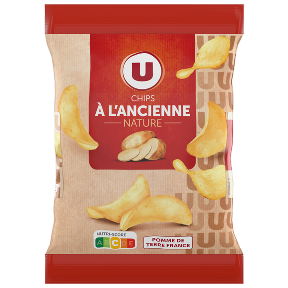 U Chips à l'ancienne nature  6 sachets de 30g