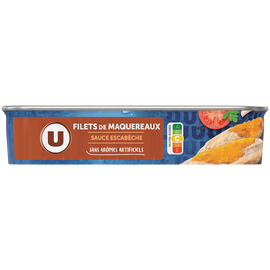 U Filets de maquereaux à l'escabèche  169g