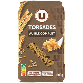 U Torsades au blé complet  sachet de 500g