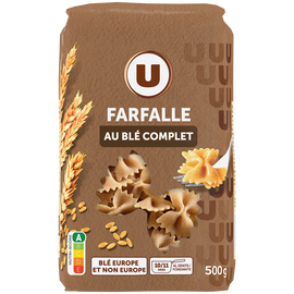 U Farfalle blé complet  sachet 500g