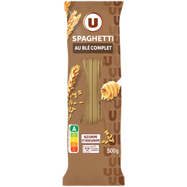 U Spaghetti au blé complet  sachet de 500g
