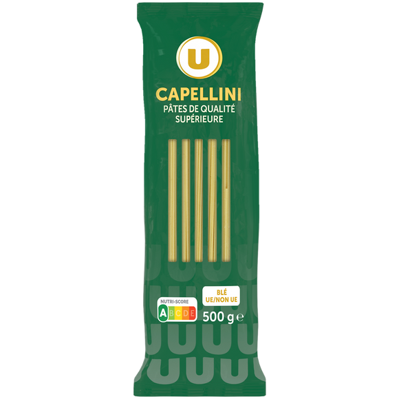 U Capellini qualité supérieure, sachet de 500g