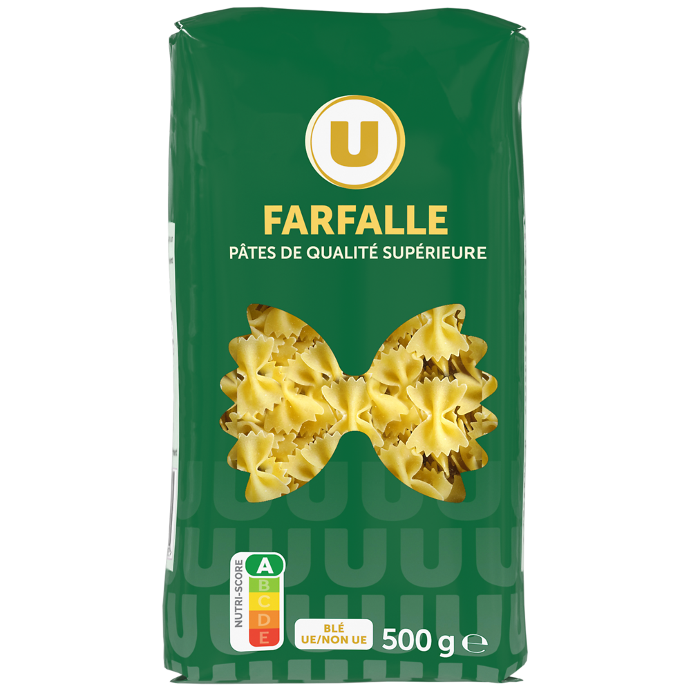 U Farfalle qualité supérieure cello, 500g