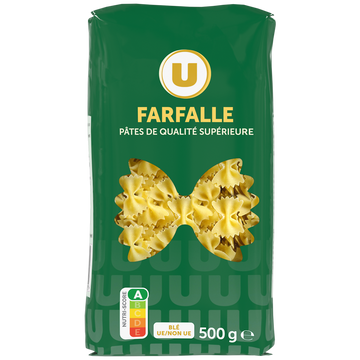 U Farfalle qualité supérieure cello, 500g
