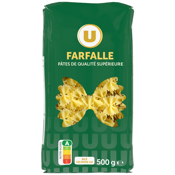 U Farfalle qualité supérieure cello, 500g