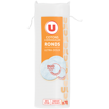 U Disque à démaquiller rond sachet de 70
