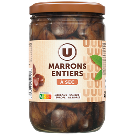 U Marrons entiers à sec - Bocal 420g