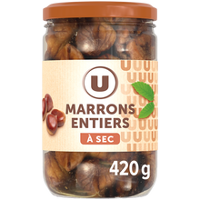 U Marrons entiers à sec - Bocal 420g