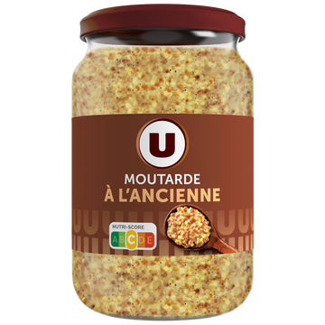 U Moutarde à l'ancienne  bocal atlas de 350g