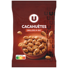 U Cacahuètes grillées à sec  sachet de 150g
