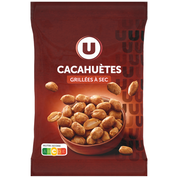 U Cacahuètes grillées à sec  sachet de 150g