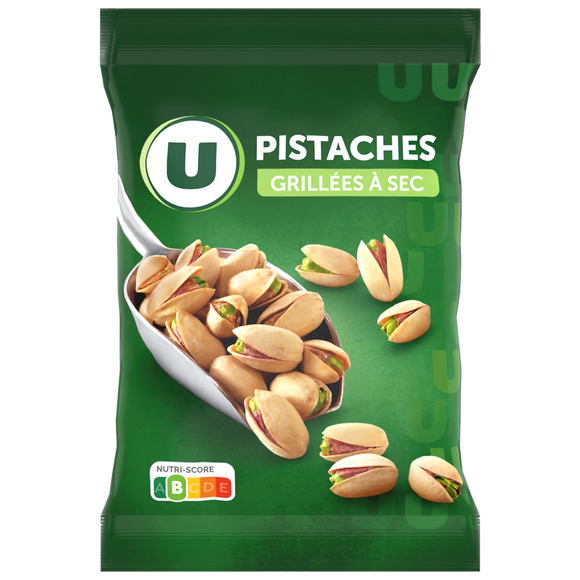 U Pistache grillée à sec  sachet de 150g