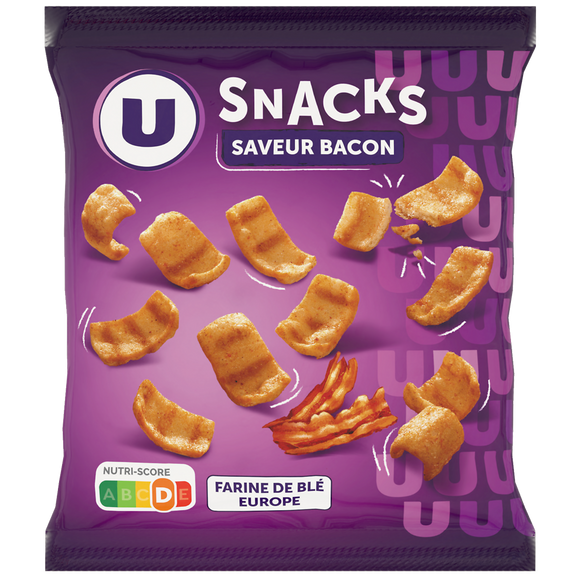 U Snacks goût bacon  sachet de 60g