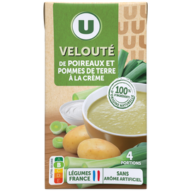 U Soupe Velouté poireaux et pommes de terre brique de 1 litre