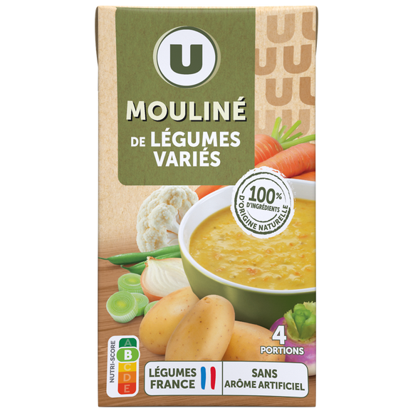 U Soupe Mouliné légumes variés 1l