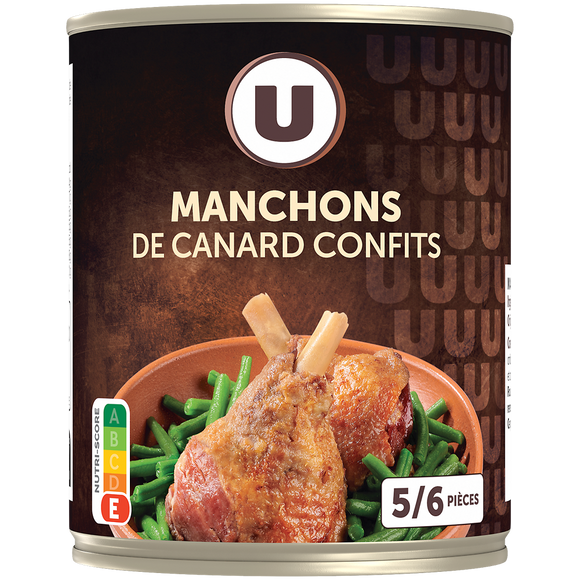 U Manchons canard confits boîte de 760g