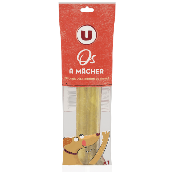 U Os pressé grand modèle pour chien  262g