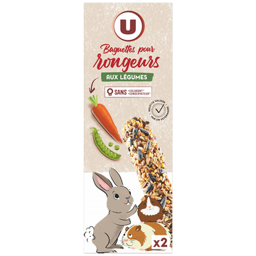 U Sticky légumes pour rongeur  x2 - 110g
