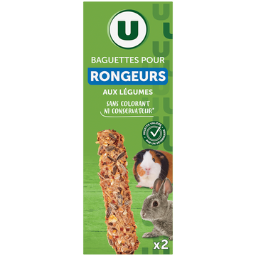 U Sticky légumes pour rongeur x2 - 110g