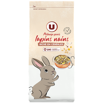 U Mélange pour lapins nains aux céréales  800g