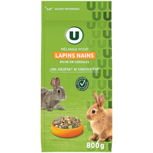 U Mélange pour lapins nains aux céréales 800g
