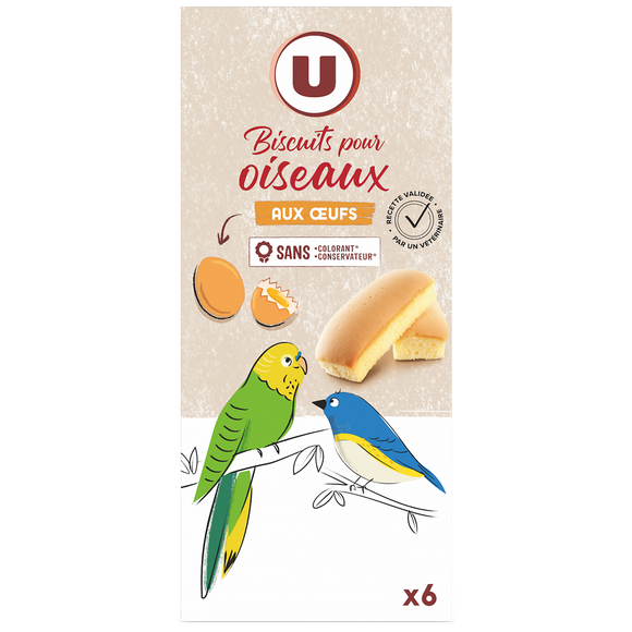 U Biscuits aux oeufs pour oiseaux 65g