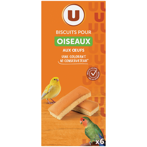U Biscuits aux oeufs pour oiseaux 65g