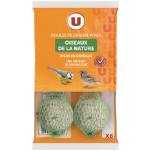 U Boules de graisse pour oiseaux de la nature x6 - 540g