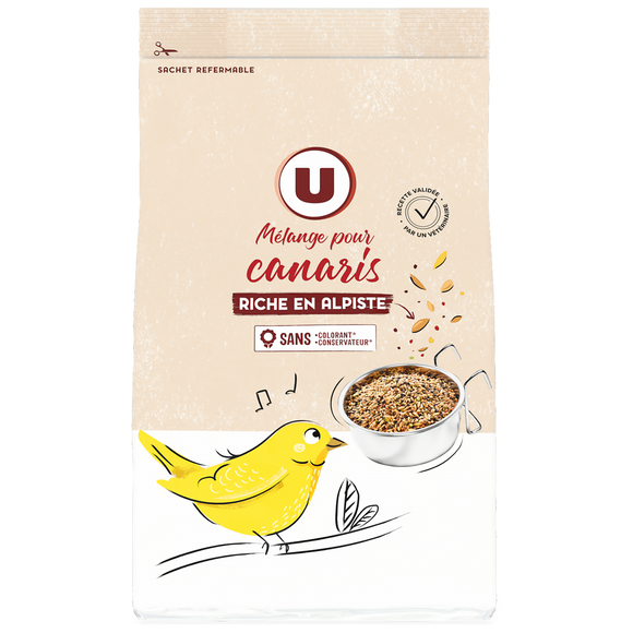 U Mélange pour canaris à l'alpiste  paquet de 1kg
