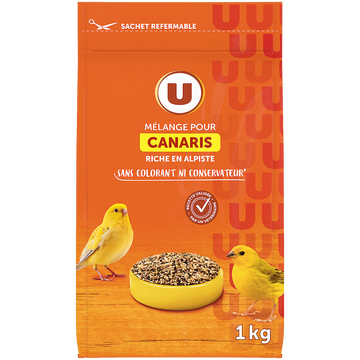 U Mélange pour canaris à l'alpiste paquet de 1kg