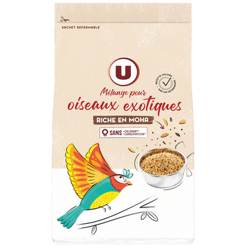 U Mélange pour oiseaux exotiques au moha  paquet de 1kg