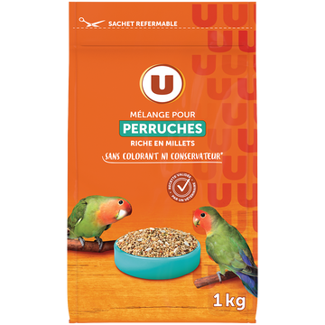 U Mélange pour perruches au millet paquet de 1kg