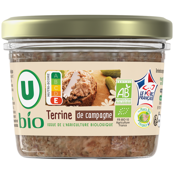 U BIO Terrine de campagne , 180g