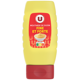 U Moutarde forte de Dijon  moutardier souple de 265g