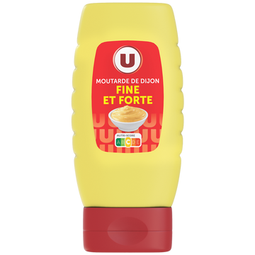 U Moutarde forte de Dijon  moutardier souple de 265g