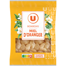 U Bonbons au miel d'oranger sachet de 250g