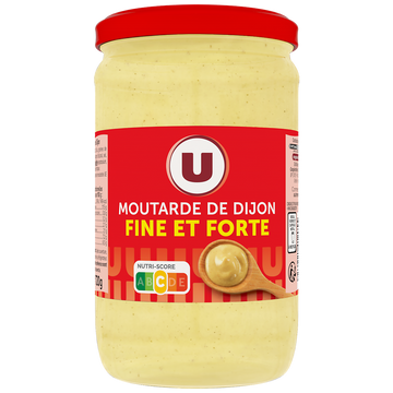 U Moutarde forte de Dijon  pot standard de 72 cl