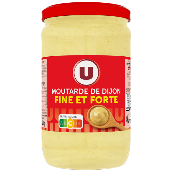 U Moutarde forte de Dijon  pot standard de 72 cl