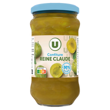 U Confiture de reines Claude allégée bocal de 335g